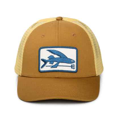 Casquette Trucker LoPro Flying Fish beige sable foncé-jaune PATAGONIA