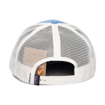 Casquette Trucker en Coton Bio P-6 Logo océan-blanc PATAGONIA