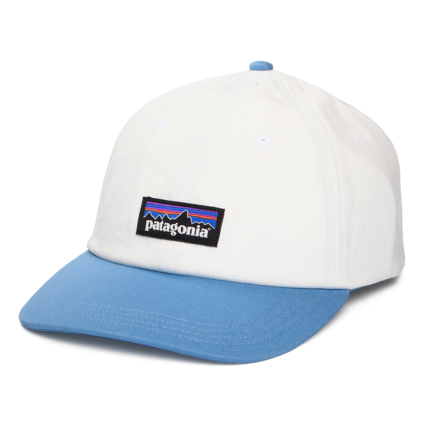 Casquette en Coton Bio P-6 Label Trad blanc-océan PATAGONIA