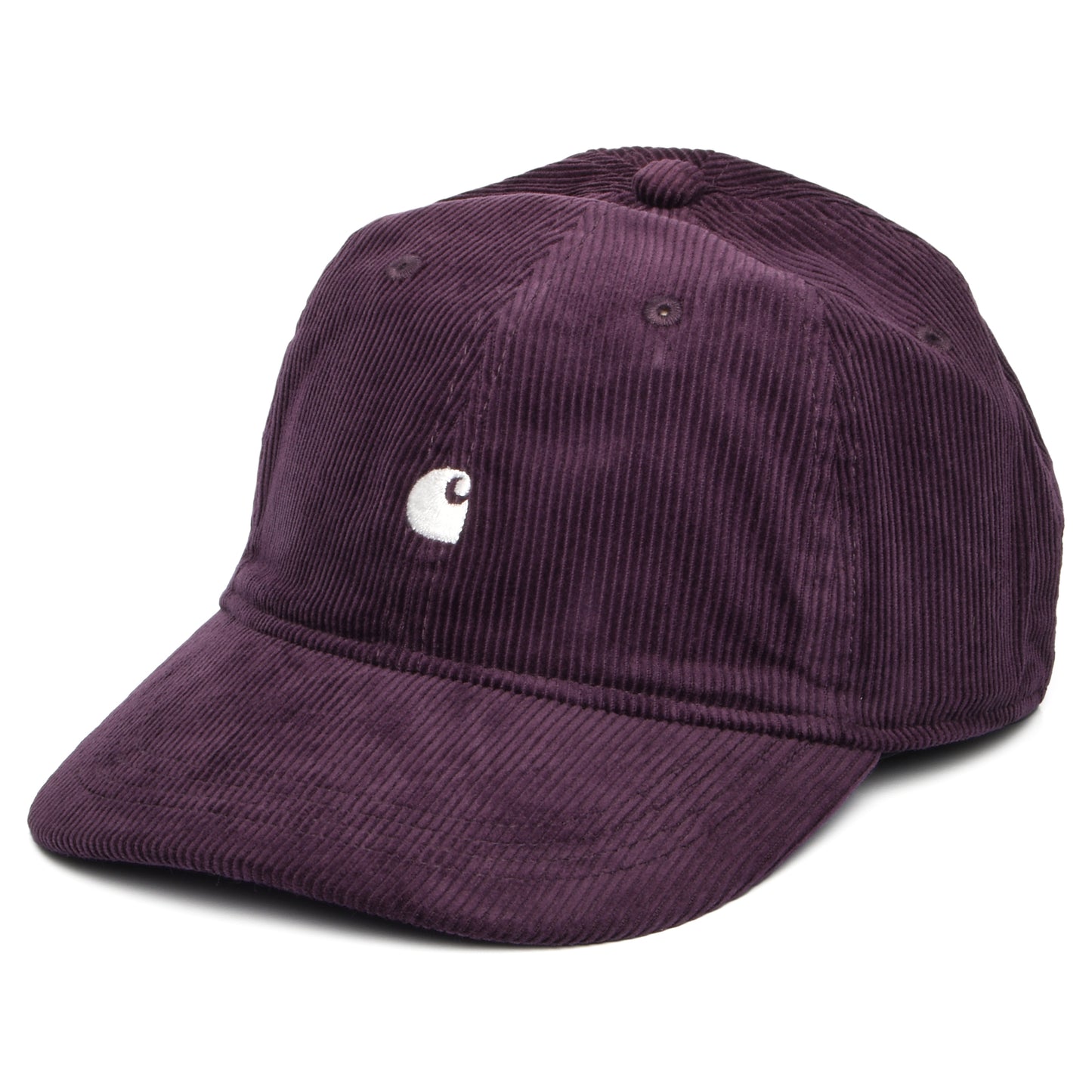 Casquette en Velours Côtelé Harlem violet-blanc CARHARTT WIP