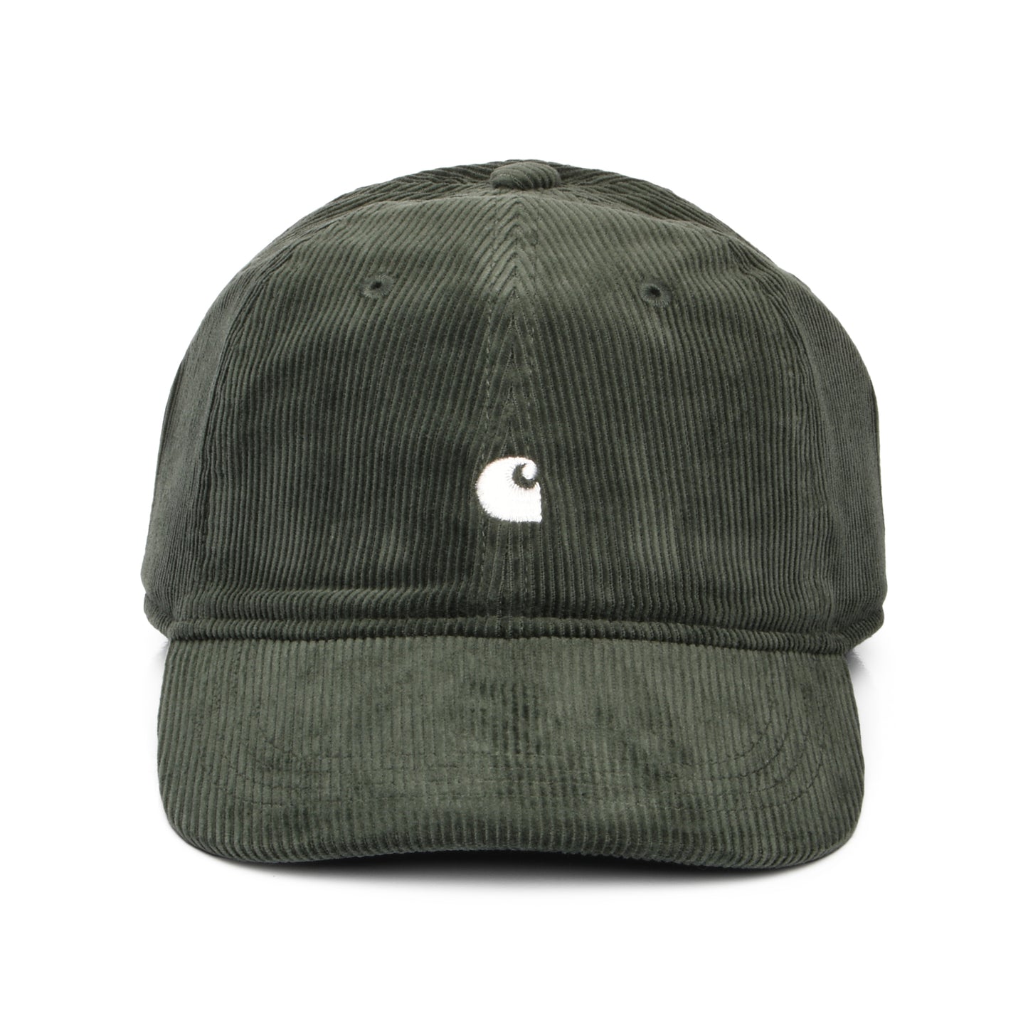 Casquette en Velours Côtelé Harlem olive foncé-blanc CARHARTT WIP