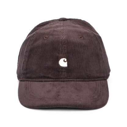 Casquette en Velours Côtelé Harlem marron moyen-blanc CARHARTT WIP
