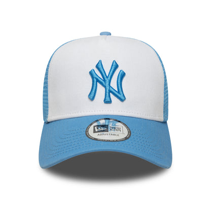 Casquette Trucker MLB League Essential A-Frame New York Yankees bleu-blanc NEW ERA