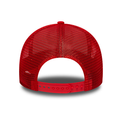 Casquette Trucker NBA Side Patch A-Frame Chicago Bulls rouge-blanc NEW ERA