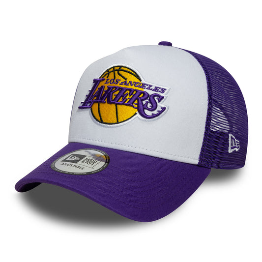 Casquette Trucker A-Frame NBA Side Patch L.A. Lakers violet-blanc NEW ERA