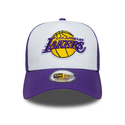Casquette Trucker A-Frame NBA Side Patch L.A. Lakers violet-blanc NEW ERA