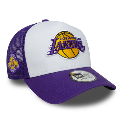 Casquette Trucker A-Frame NBA Side Patch L.A. Lakers violet-blanc NEW ERA