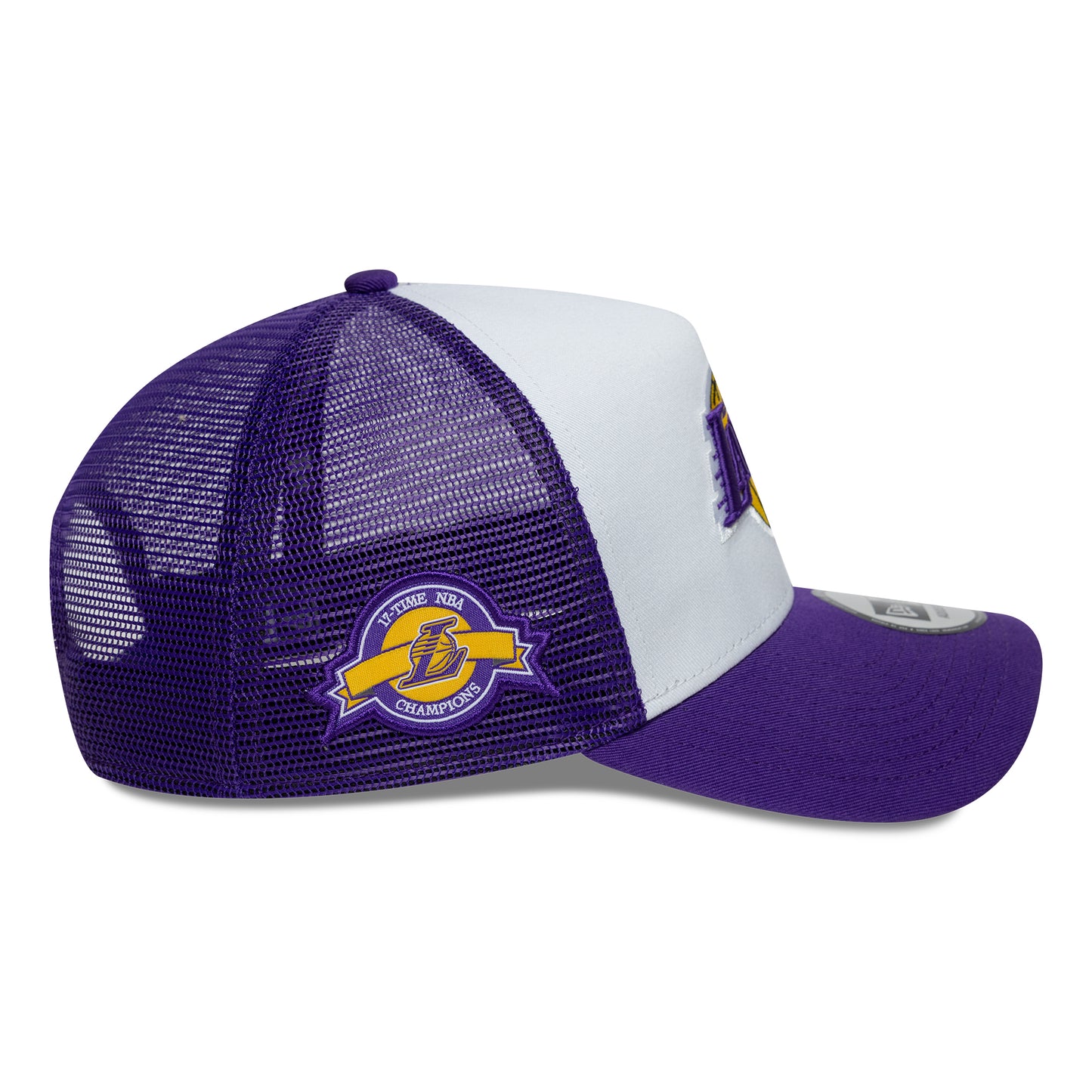 Casquette Trucker A-Frame NBA Side Patch L.A. Lakers violet-blanc NEW ERA