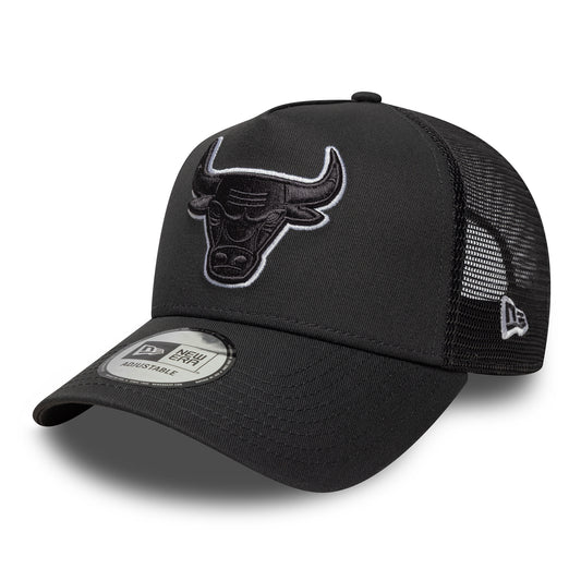 Casquette Trucker A-Frame NBA Outline Chicago Bulls gris foncé-blanc NEW ERA