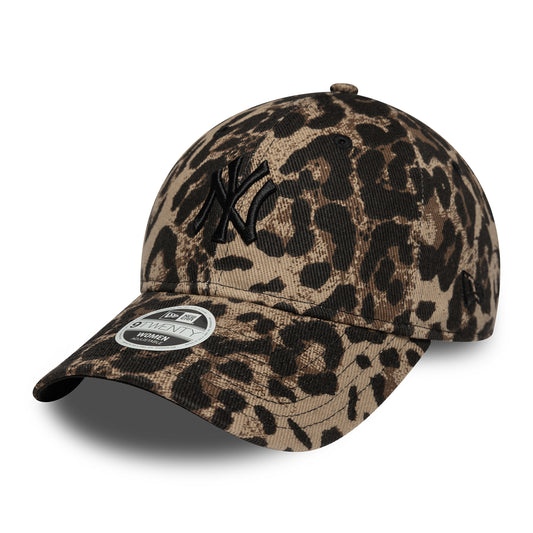Casquette Femme 9TWENTY MLB Leopard New York Yankees marron-camel NEW ERA