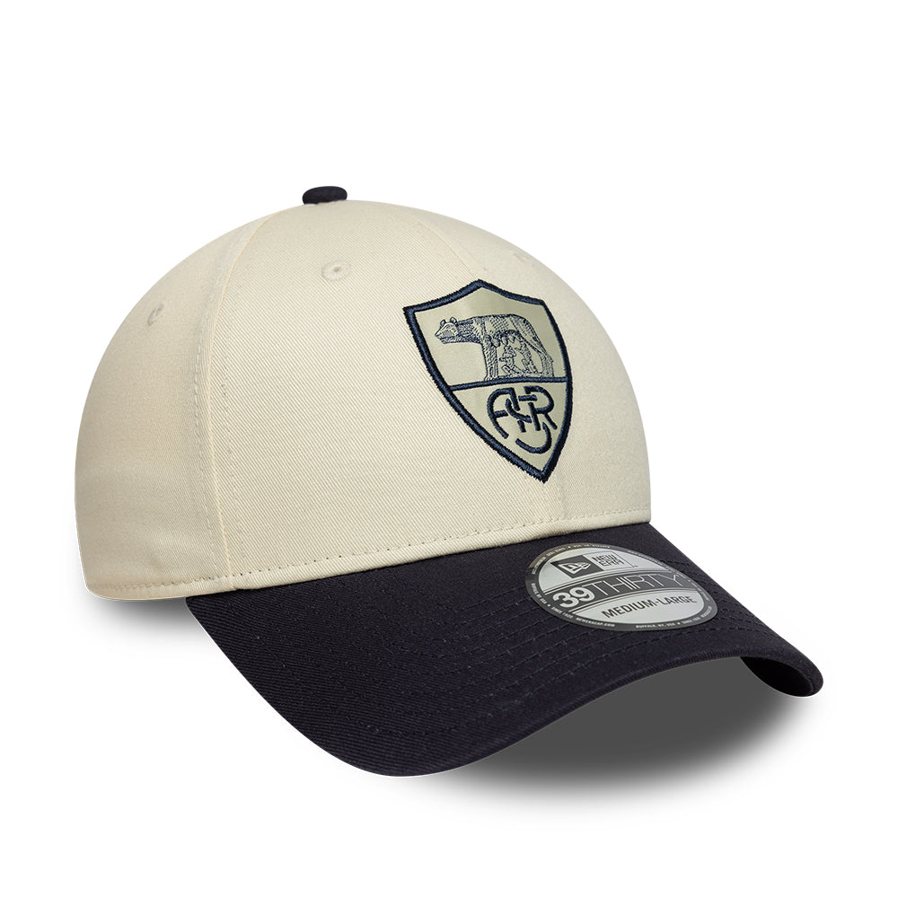 Casquette 39THIRTY Seasonal AS Roma crème-bleu marine NEW ERA
