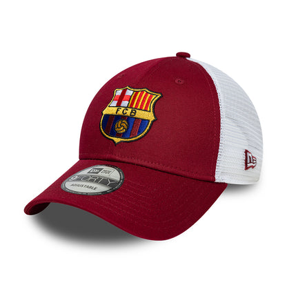 Casquette Trucker 9FORTY League FC Barcelone cardinal-blanc NEW ERA