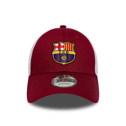 Casquette Trucker 9FORTY League FC Barcelone cardinal-blanc NEW ERA