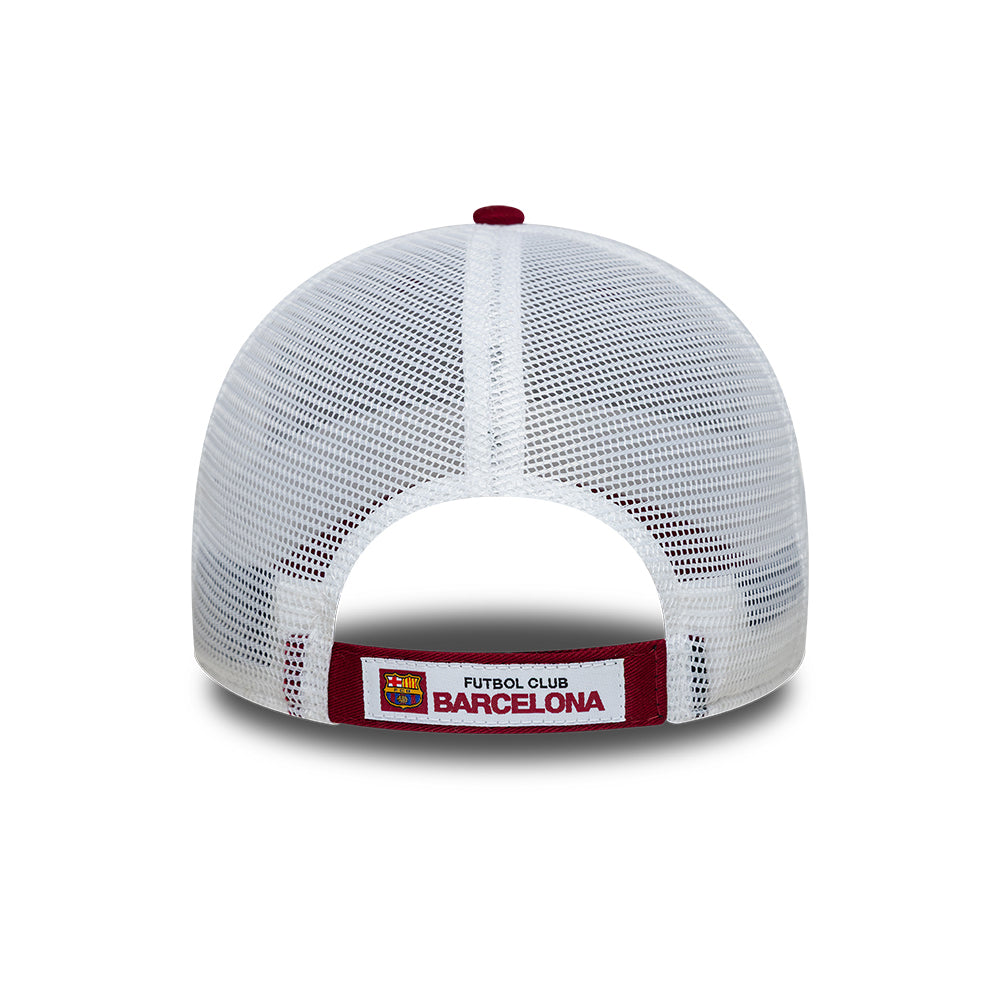 Casquette Trucker 9FORTY League FC Barcelone cardinal-blanc NEW ERA