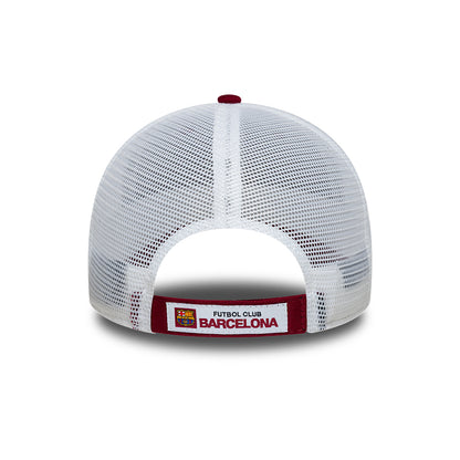 Casquette Trucker 9FORTY League FC Barcelone cardinal-blanc NEW ERA