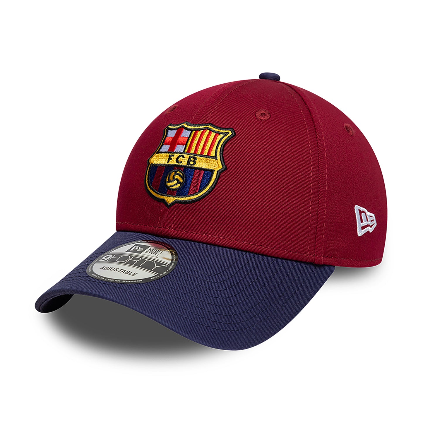 Casquette 9FORTY Contrast FC Barcelone cardinal-bleu marine NEW ERA