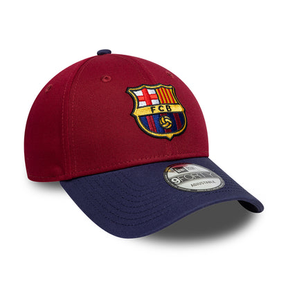 Casquette 9FORTY Contrast FC Barcelone cardinal-bleu marine NEW ERA