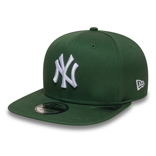 Casquette Snapback 9FIFTY MLB League Essential New York Yankees vert foncé-blanc NEW ERA