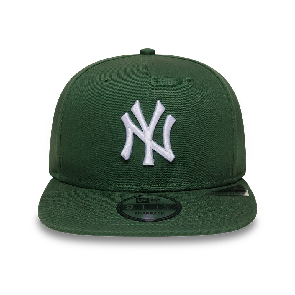 Casquette Snapback 9FIFTY MLB League Essential New York Yankees vert foncé-blanc NEW ERA