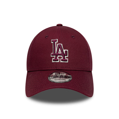 Casquette 9FORTY MLB Team Outline L.A. Dodgers bordeaux-crème NEW ERA