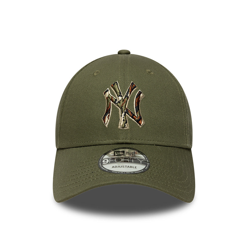 Casquette 9FORTY MLB Outline Camo New York Yankees olive NEW ERA
