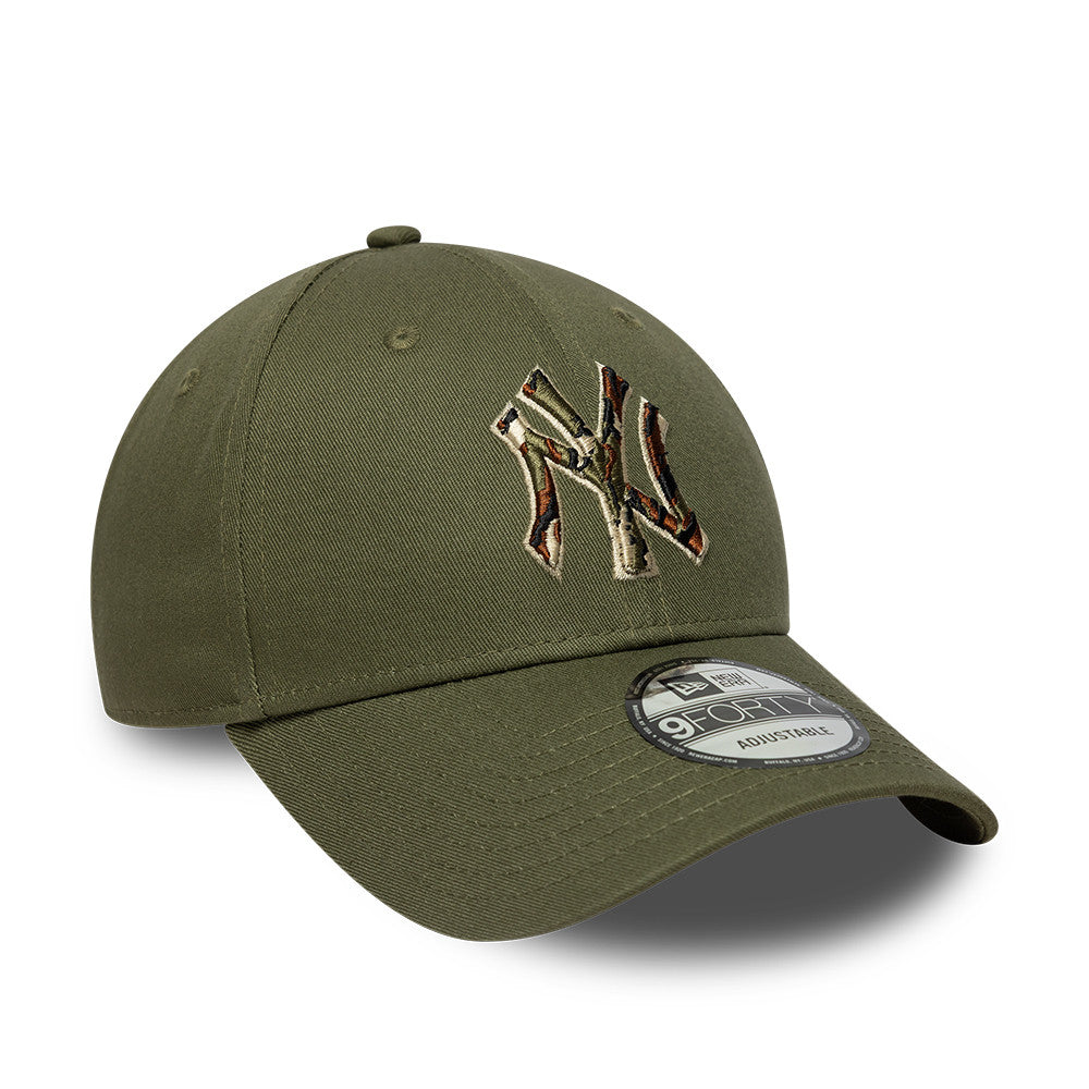 Casquette 9FORTY MLB Outline Camo New York Yankees olive NEW ERA