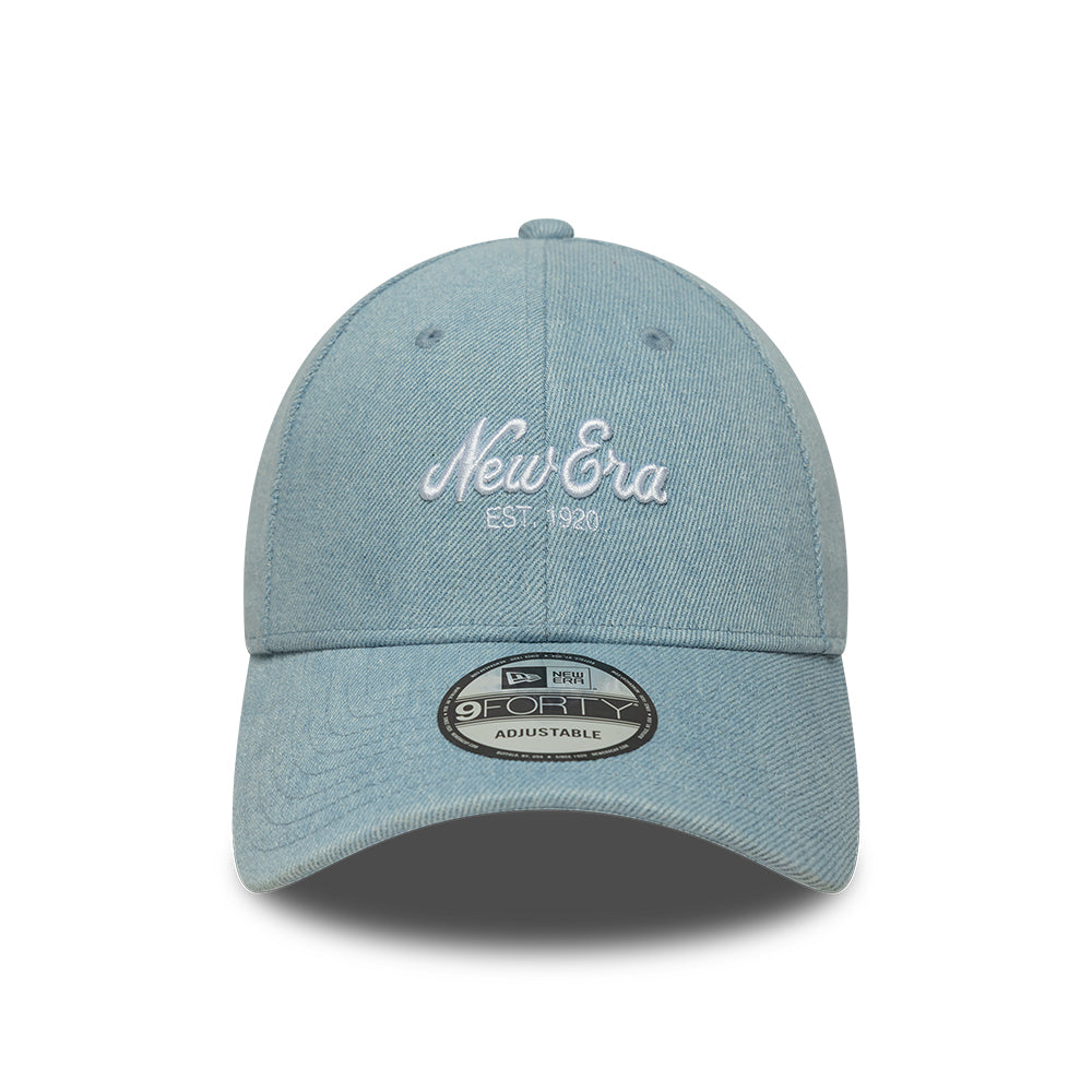 Casquette en Denim 9FORTY bleu clair NEW ERA