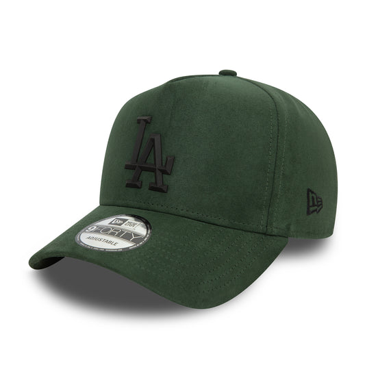 Casquette Snapback A-Frame 9FORTY MLB Faux Suede L.A. Dodgers vert foncé-noir NEW ERA