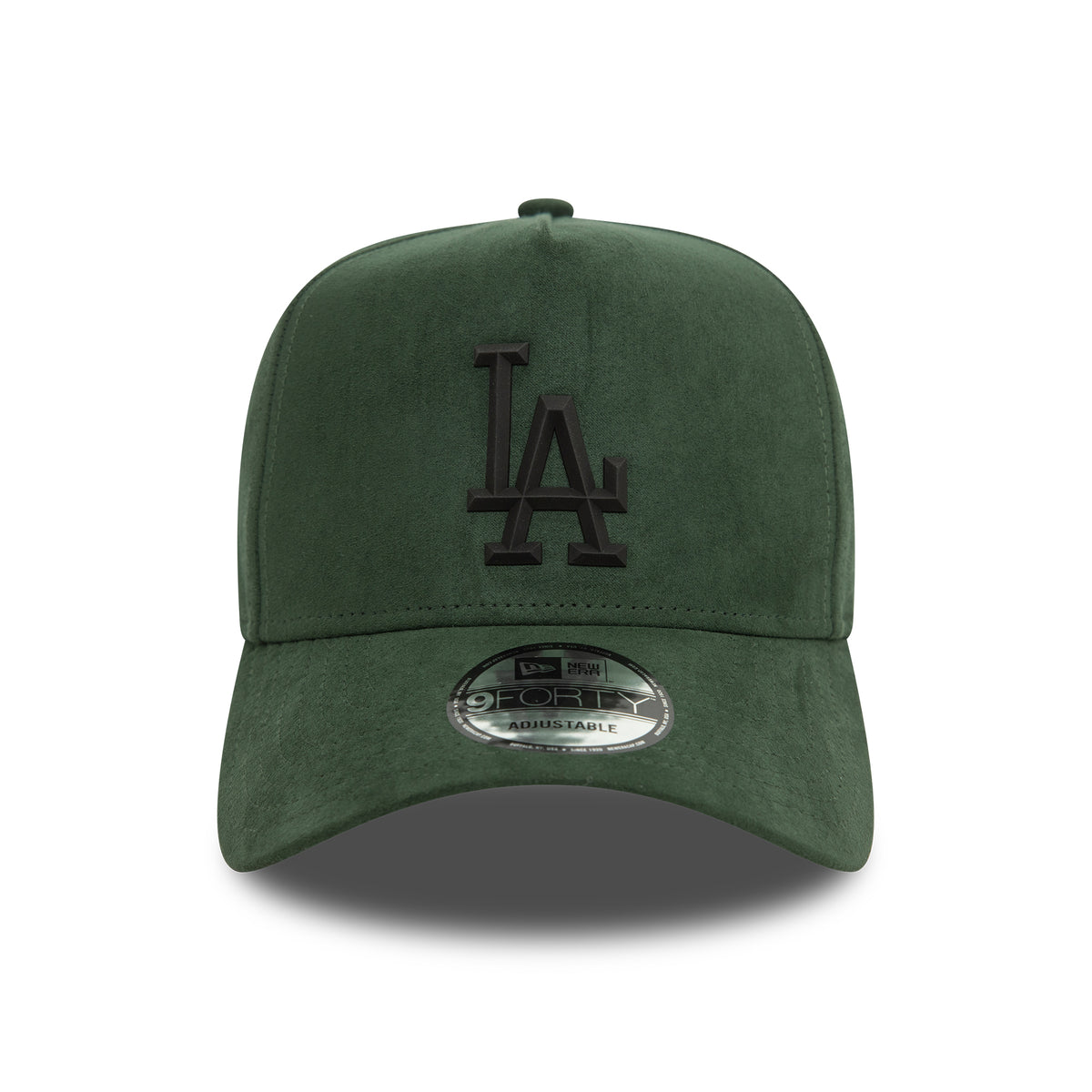 Casquette Snapback A-Frame 9FORTY MLB Faux Suede L.A. Dodgers vert foncé-noir NEW ERA