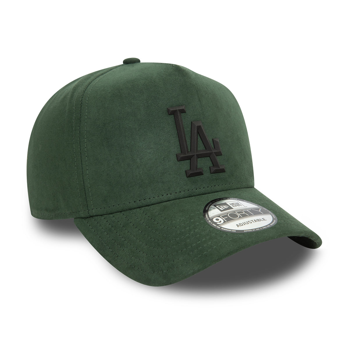 Casquette Snapback A-Frame 9FORTY MLB Faux Suede L.A. Dodgers vert foncé-noir NEW ERA