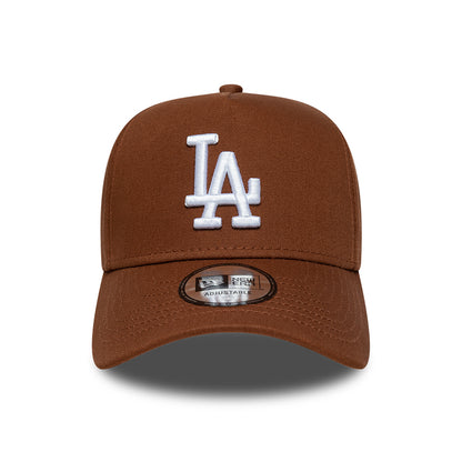 Casquette Snapback A-Frame 9FORTY MLB League Essential L.A. Dodgers marron profond-blanc NEW ERA