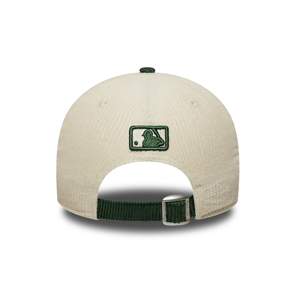 Casquette 9FORTY M-Crown MLB Cord L.A. Dodgers crème-vert foncé NEW ERA