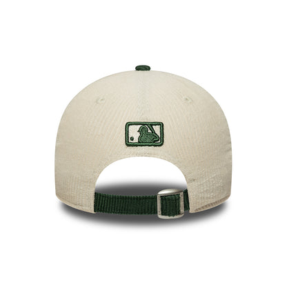 Casquette 9FORTY M-Crown MLB Cord L.A. Dodgers crème-vert foncé NEW ERA