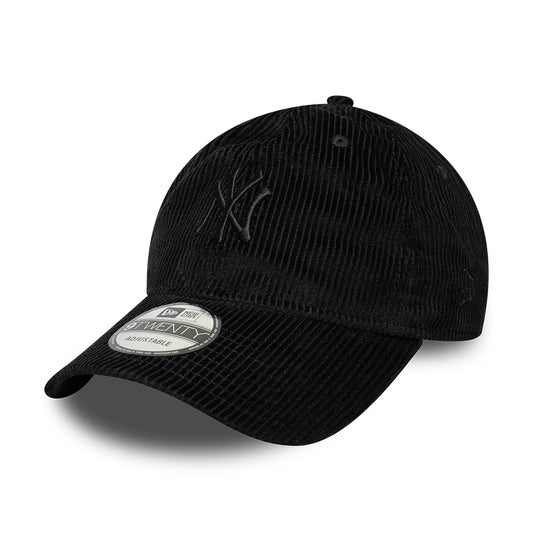 Casquette 9TWENTY MLB Cord Midi New York Yankees noir sur noir NEW ERA