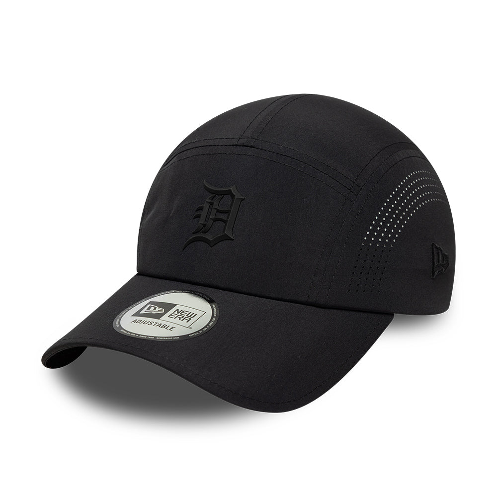 Casquette 5 Panel MLB Tech Midi Runner Detroit Tigers noir sur noir NEW ERA
