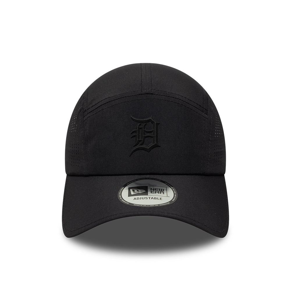 Casquette 5 Panel MLB Tech Midi Runner Detroit Tigers noir sur noir NEW ERA