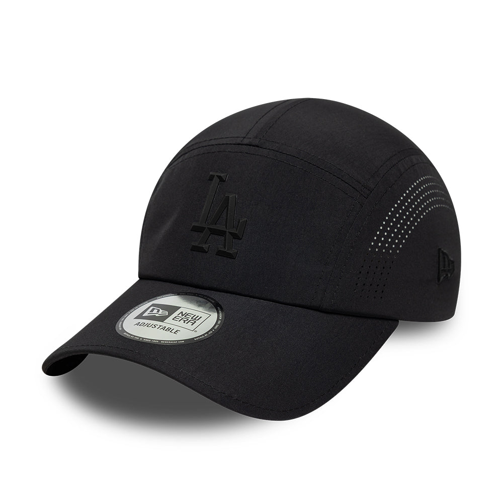 Casquette 5 Panel MLB Tech Midi Runner L.A. Dodgers noir sur noir NEW ERA