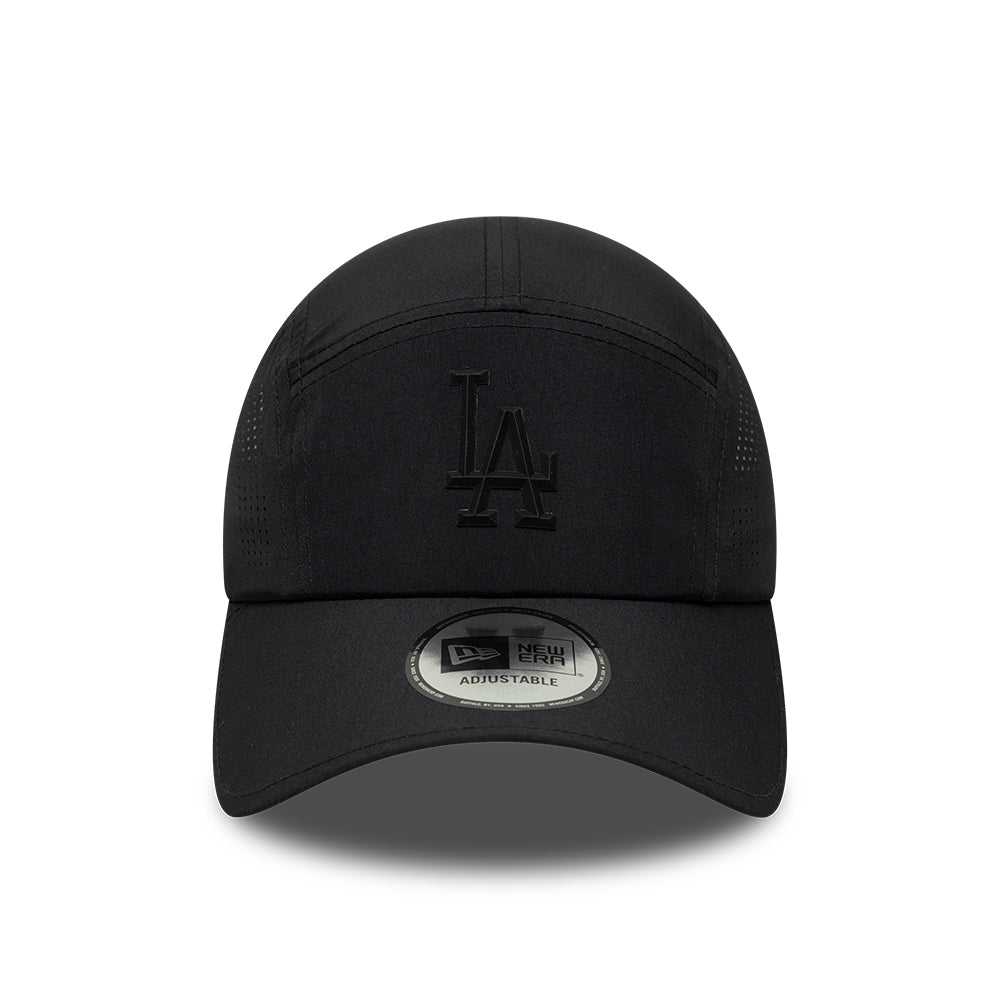 Casquette 5 Panel MLB Tech Midi Runner L.A. Dodgers noir sur noir NEW ERA