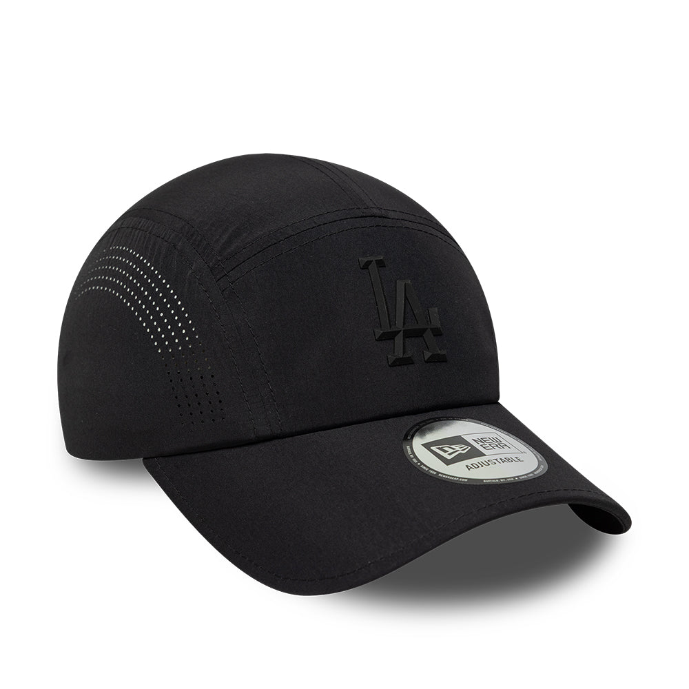 Casquette 5 Panel MLB Tech Midi Runner L.A. Dodgers noir sur noir NEW ERA