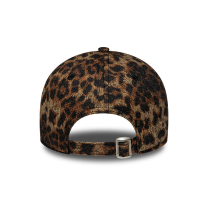 Casquette Femme 9FORTY MLB Cosy Leopard New York Yankees marron profond NEW ERA