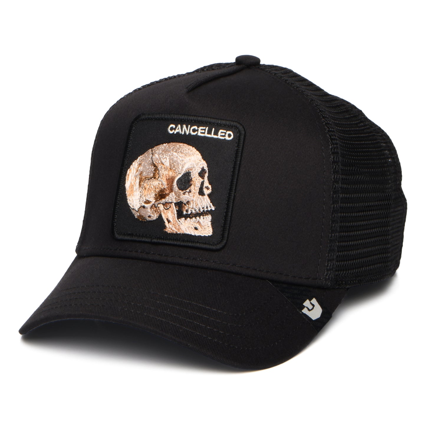 Casquette Trucker Cancelled Skull noir GOORIN