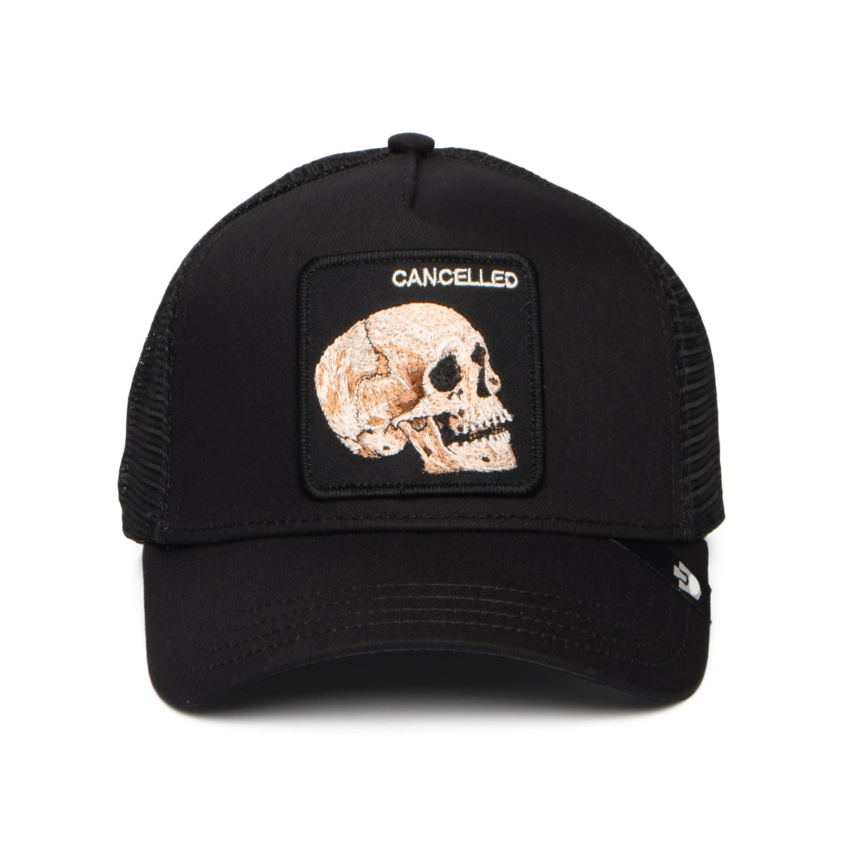 Casquette Trucker Cancelled Skull noir GOORIN