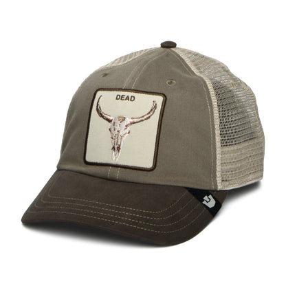 Casquette Trucker Dead Skull marron GOORIN