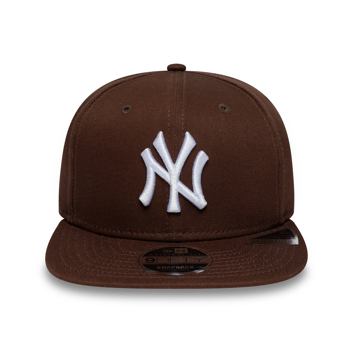 Casquette Snapback 9FIFTY New York Yankees MLB League Essential Original Fit chocolat-blanc NEW ERA