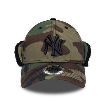 Casquette 39THIRTY MLB Down Flap New York Yankees camouflage-noir NEW ERA