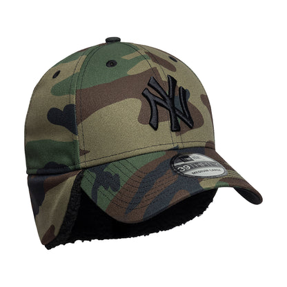 Casquette 39THIRTY MLB Down Flap New York Yankees camouflage-noir NEW ERA