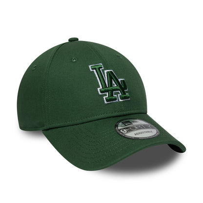 Casquette 9FORTY MLB Team Outline L.A. Dodgers vert foncé-blanc NEW ERA