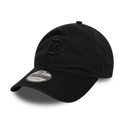 Casquette 9TWENTY MLB Washed Midi Logo Detroit Tigers noir sur noir NEW ERA