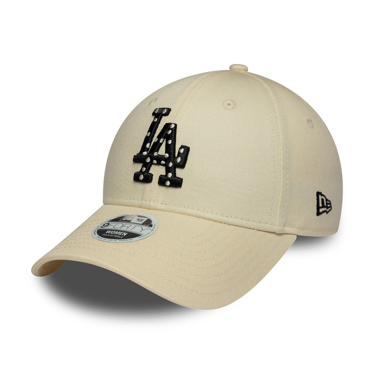 Casquette Femme 9FORTY MLB Polka Dot Infill L.A. Dodgers crème-noir NEW ERA