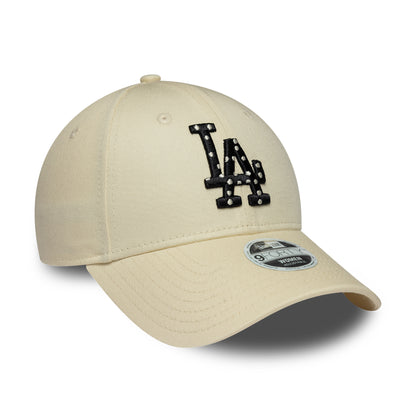 Casquette Femme 9FORTY MLB Polka Dot Infill L.A. Dodgers crème-noir NEW ERA